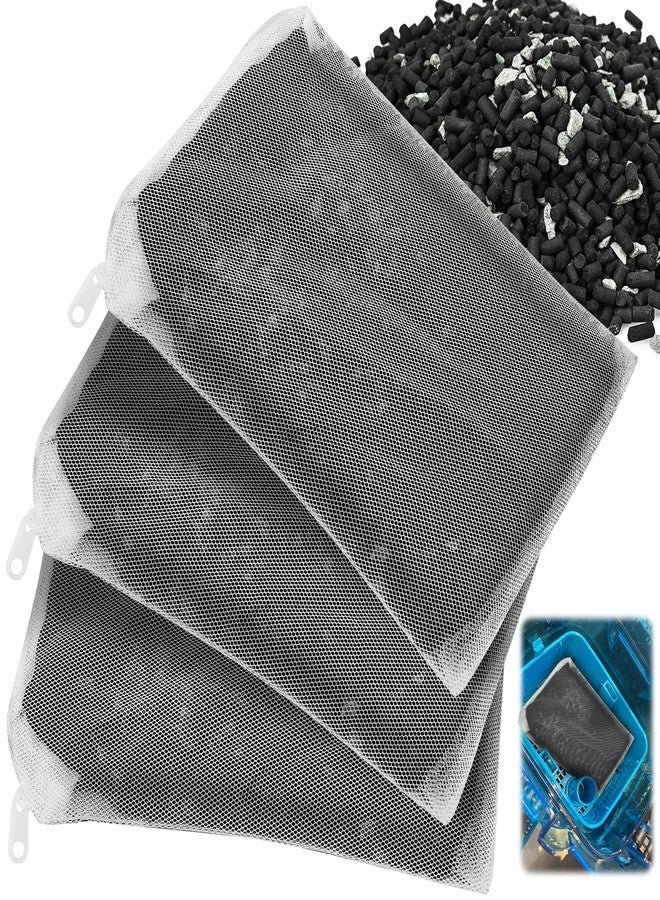 Giokyi 3 Pack 8 Oz Pro-C Mixed Aquarium Canister Filter Media Bag (Activated Carbon + Zeolite) for Penn-Plax Cascade Filter Parts, Also fits Eheim ECCO, Eheim Pro/Pro II, AquaClear 500 and FilStar Canisters - Image 1